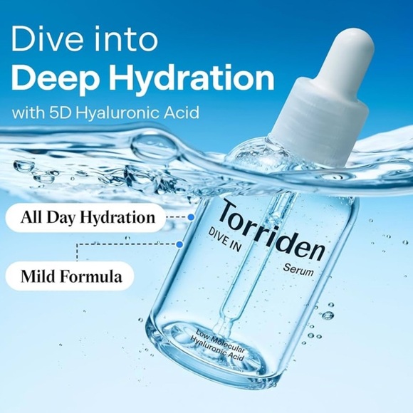 Torriden DIVE IN Hyaluronic Acid Serum 50ml (1.69 fl.oz.) Hydrating Skincare NWT - Picture 2 of 7
